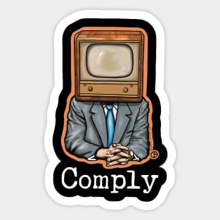 T.V. Head Sticker